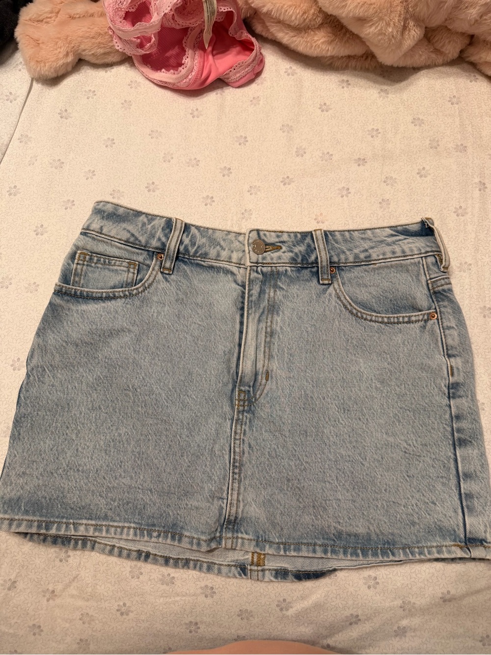 PacSun Light Blue Denim Mini Skirt